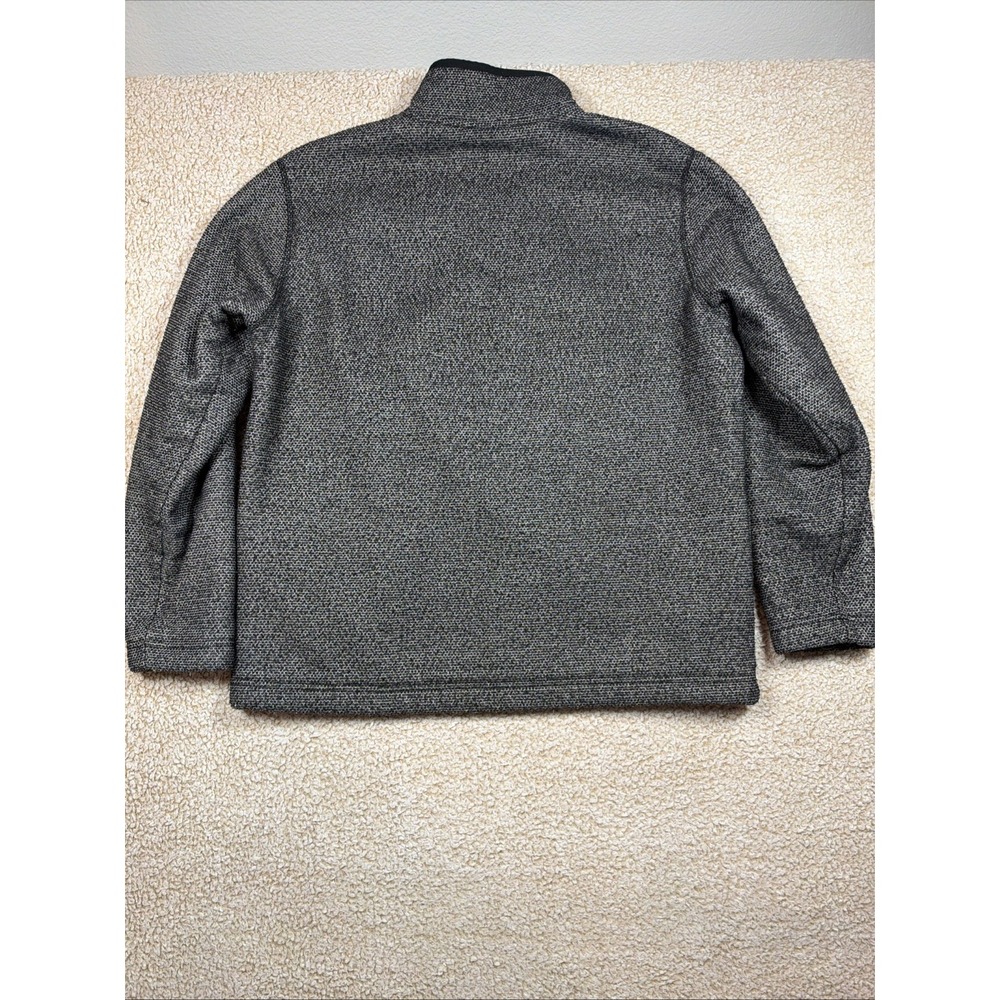 Orvis Men's 1/4 Zip Sherpa Fleece Lined Pullover Sweatshirt Men's L Black White - Picture 10 of 11